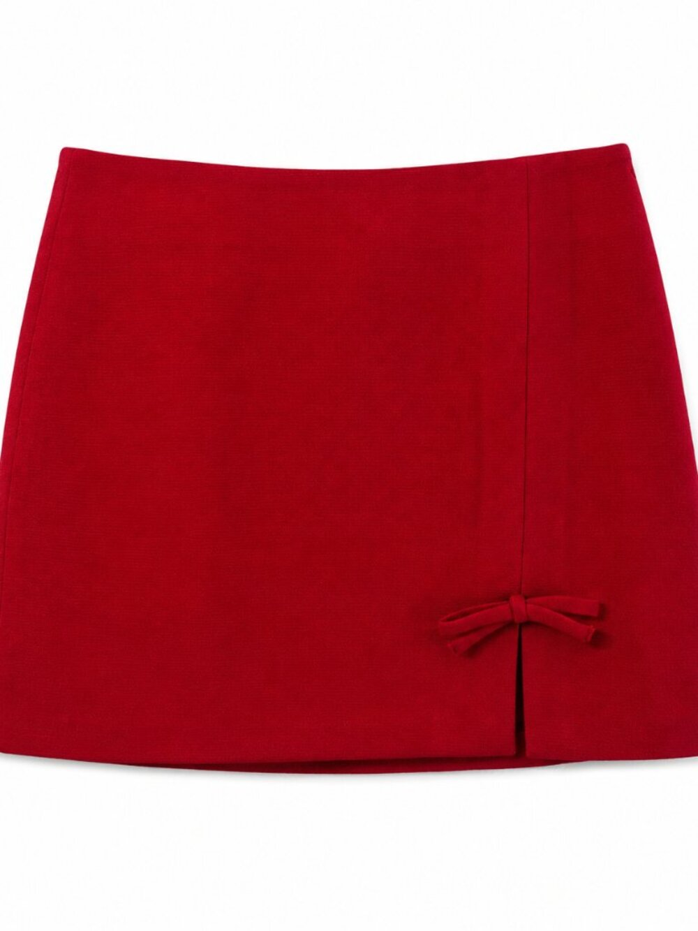 ASTR The Label Sophie Red Bow Slit Mini Skirt XS | NWT - Picture 5 of 9